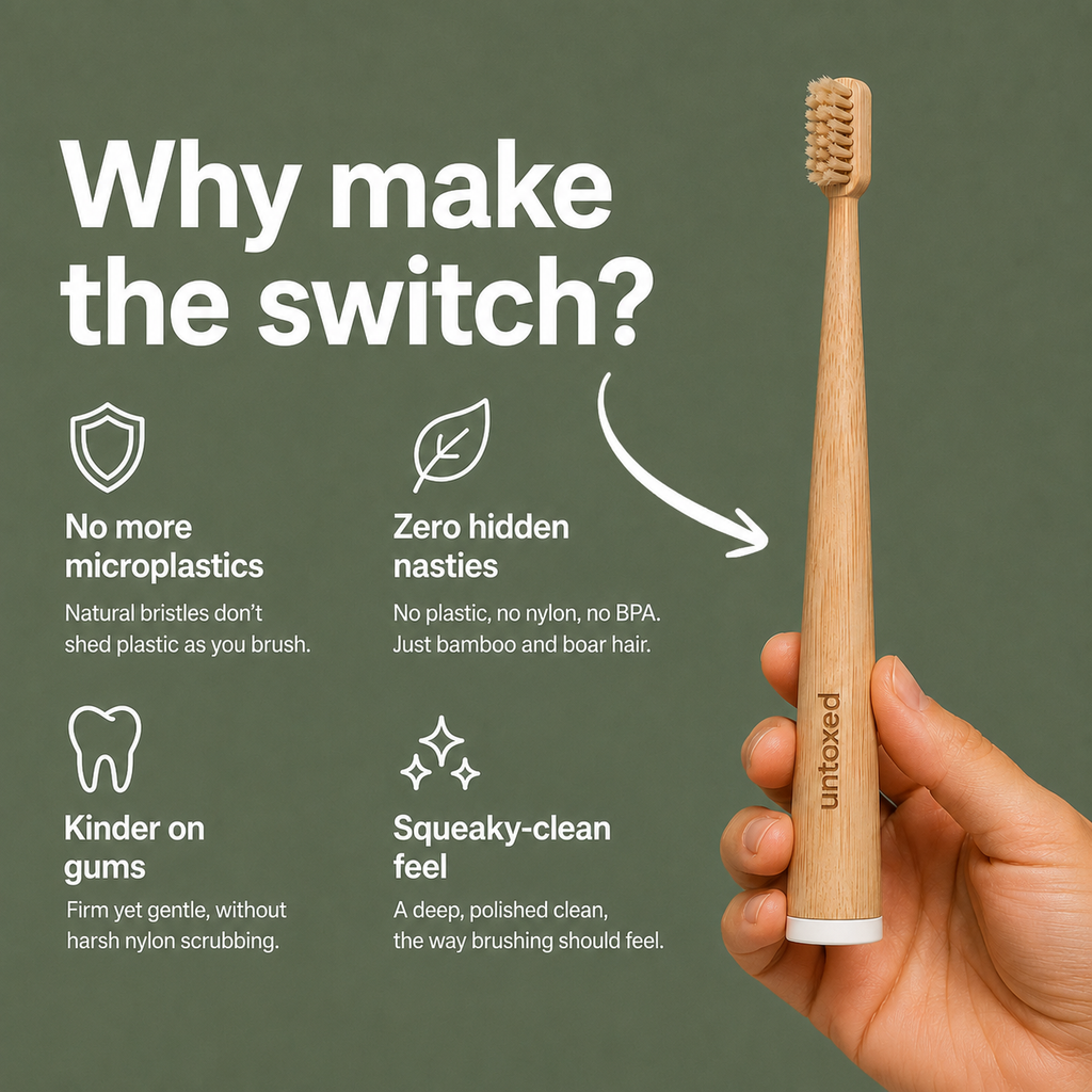 Untoxed - Boar Bristle & Bamboo Toothbrush
