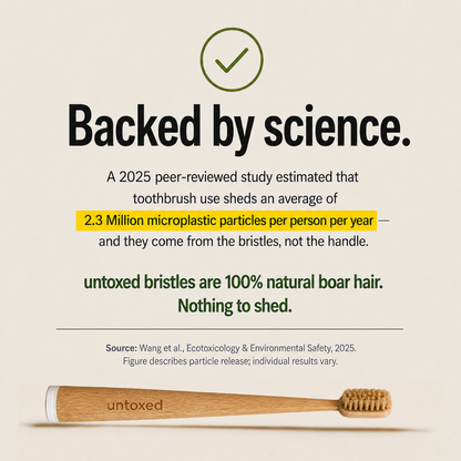 Untoxed - Boar Bristle & Bamboo Toothbrush