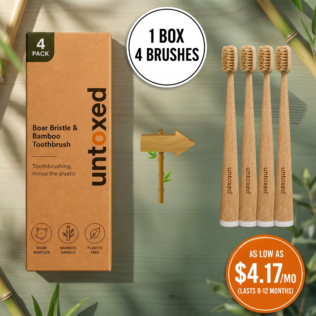Untoxed - Boar Bristle & Bamboo Toothbrush